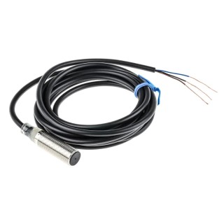 Omron Threaded Barrel Inductive Proximity Sensor M12 4 mm Detection 30 V dc PNP Output E2B-M12KS04-WP-B1 2M