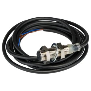 Omron Threaded Barrel Inductive Proximity Sensor, M12 Thread Size, 24V DC, 4mm Detection Range, NPN E2B-M12KS04-WP-C2 2M