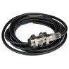 Omron Threaded Barrel Inductive Proximity Sensor, M12 Thread Size, 24V DC, 4mm Detection Range, NPN E2B-M12KS04-WP-C2 2M