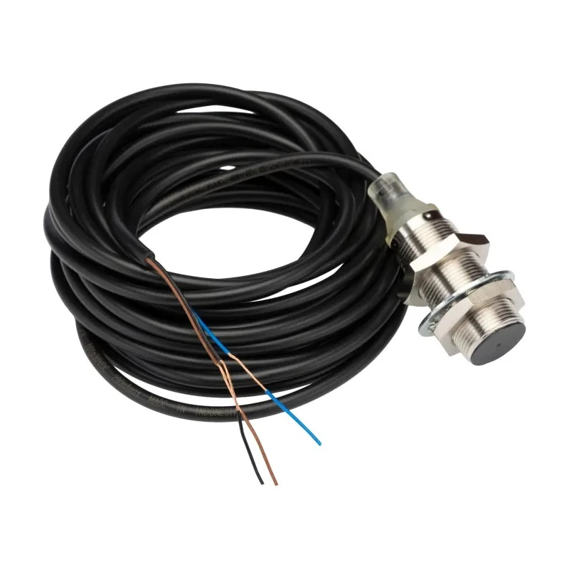 Omron Threaded Barrel Inductive Proximity Sensor M18 8mm Detection Range PNP Output 24V DC 200mA E2B-M18KS08-WP-B1 5M