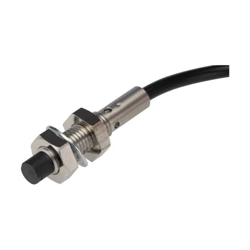 Omron Threaded Barrel Inductive Proximity Sensor M8 Stainless Steel Housing IP67 24V DC 4mm Detection E2B-S08KN04-WP-C1 2M