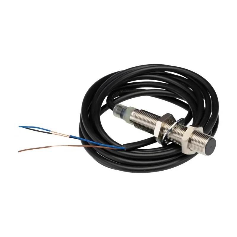 Omron Threaded Barrel Inductive Proximity Sensor M8 x 1, IP67 Rated, 24V dc, 2 mm Detection Range, PNP E2B-S08LS02-WP-B2 5M