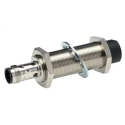 Omron Threaded Barrel Inductive Proximity Sensor, M18 PNP Output, 24 V DC Supply, 16 mm Detection Range E2B-M18LN16-M1-B2