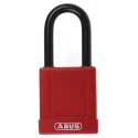 ABUS Steel and Aluminium Weatherproof Keyed Safety Padlock 6.5 mm Shackle Diameter, 38 mm Body 74/40 RED KD