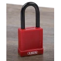 ABUS Steel and Aluminium Weatherproof Keyed Safety Padlock 6.5 mm Shackle Diameter, 38 mm Body 74/40 RED KD