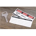 ABUS Steel and Aluminium Weatherproof Keyed Safety Padlock 6.5 mm Shackle Diameter, 38 mm Body 74/40 RED KD