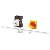 Eaton 3-Pole Panel Mount Isolator Switch IP65, 190A, 1.1 W, Red Handle