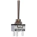 APEM Toggle Switch Panel Mount On-Off-On SPDT Solder Terminal 25 V DC 637h/2-5
