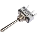 APEM Toggle Switch Panel Mount On-Off-On SPDT Solder Terminal 25 V DC 637h/2-5