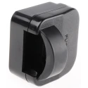 PowerConnections Mains Connector Converter Europe to UK, Non-Earthed Schuko EuroPlug, 13A SCP-BK