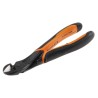 Bahco Heavy Duty Ergonomic Angled Side Cutter with High Alloy Steel Jaw 25mm Width 2.7mm Capacity 180mm Length 21HDG-180A