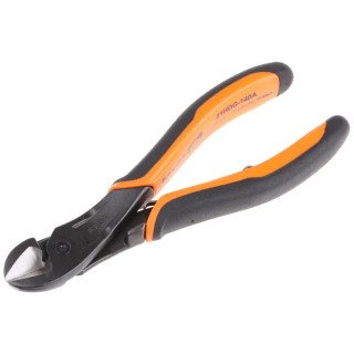 Bahco Heavy Duty Ergonomic Angled Side Cutter with 21mm Jaw Width and 140mm Overall Length 21HDG-140A