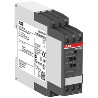 ABB Monitoring Relay, 3 1 Phase, SPDT Contact Configuration, DIN Rail Mount, Push-in Terminals 1SVR740660R0100 CM-IWS.1P