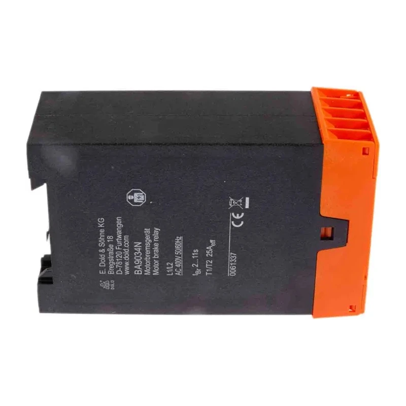 Dold 3 Phase Brake Module 5 VA 400V AC, Automatic Standstill Monitoring, Safety Brake BA9034N 25A AC50/60Hz 400V 2-11s
