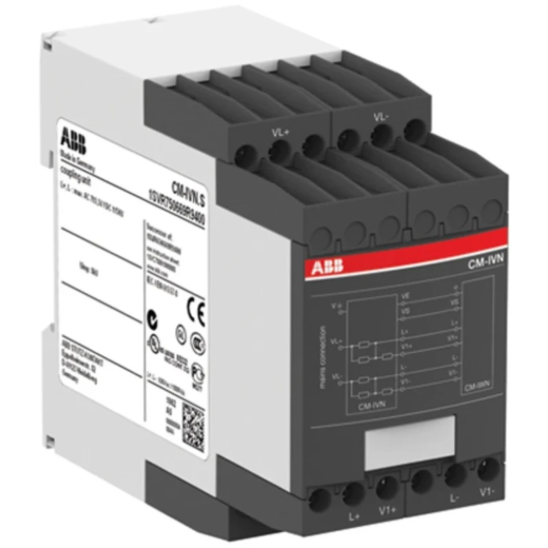 ABB Monitoring Relay 1, 3 Phase DIN Rail Mount CM-IVN Series 1SVR750669R9400 CM-IVN.S