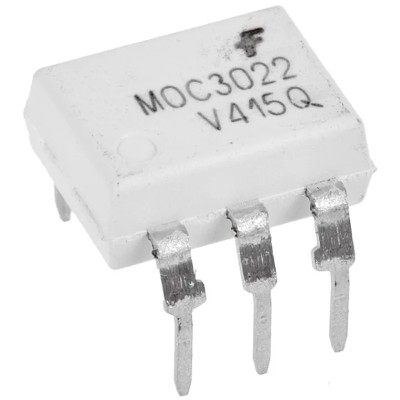onsemi AC Input Optocoupler Through Hole 6-Pin DIP MOC3022TVM