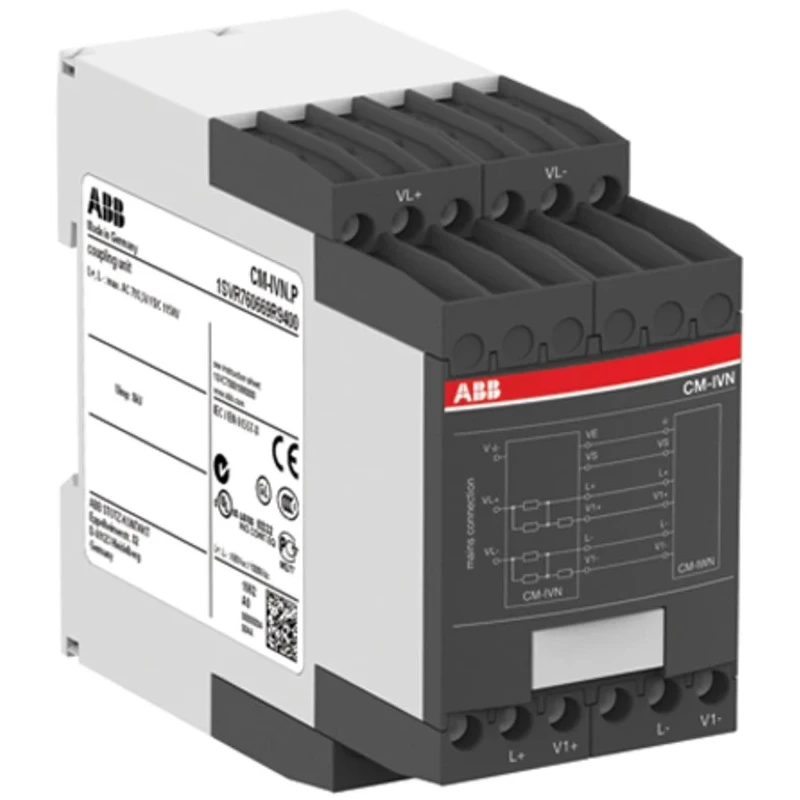 ABB Monitoring Relay 3 Phase DIN Rail Mount Power Consumption 0W CM-IVN 1SVR760669R9400 CM-IVN.P