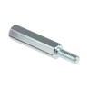 RS PRO M3 Steel Hexagonal Threaded Standoff 20 mm Body 8 mm Stud Zinc Plated 806-6613