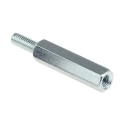 RS PRO M3 Steel Hexagonal Threaded Standoff 20 mm Body 8 mm Stud Zinc Plated 806-6613