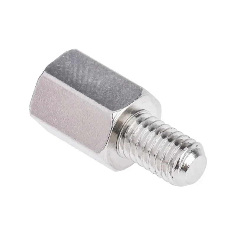 RS PRO M5 Hexagonal Nickel Plated Brass Standoff, 10 mm Body, 8 mm Stud, Male/Female 806-6632