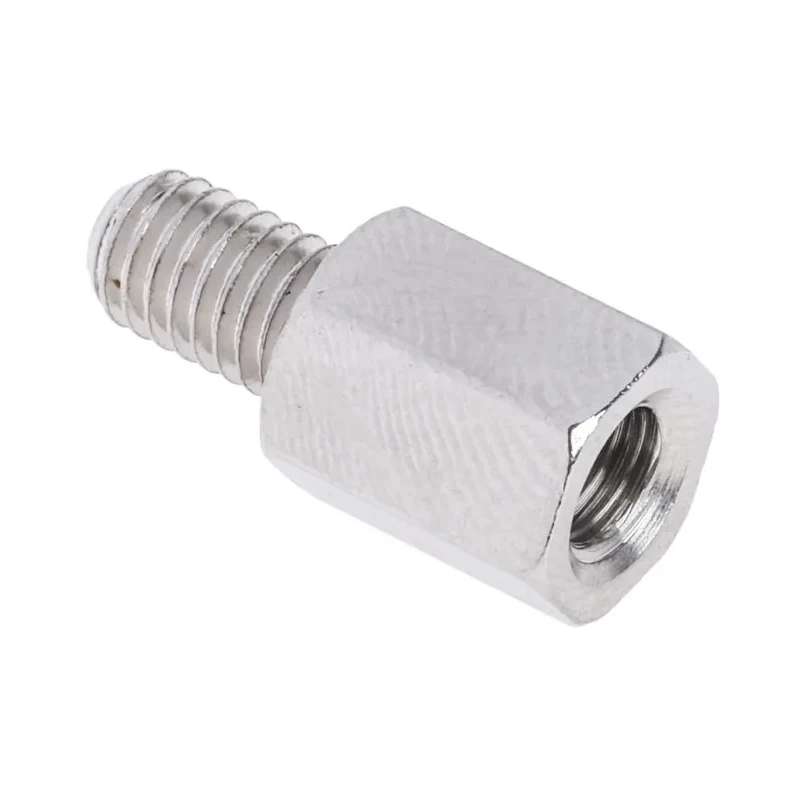 RS PRO M5 Hexagonal Nickel Plated Brass Standoff, 10 mm Body, 8 mm Stud, Male/Female 806-6632