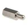 RS PRO Brass Hexagonal M5 Standoff Male/Female Thread, 15 mm Body, 8 mm Stud, Nickel Plated 806-6635