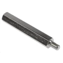 RS PRO M6 Steel Hexagonal Threaded Standoff, 60 mm Body Length, 10 mm Stud Length, Nickel Plated 806-6691