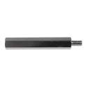 RS PRO M6 Steel Hexagonal Threaded Standoff, 60 mm Body Length, 10 mm Stud Length, Nickel Plated 806-6691