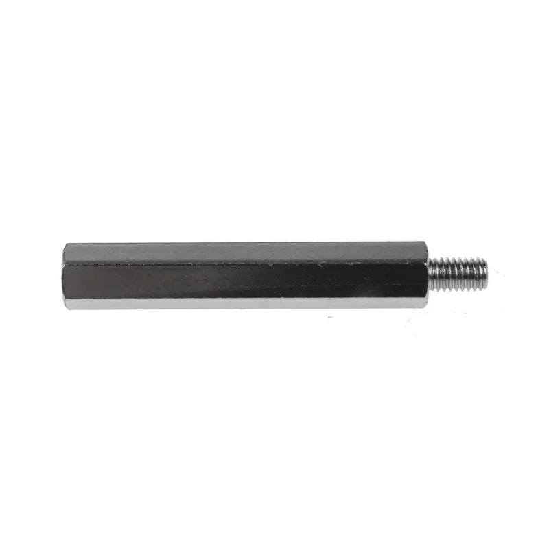 RS PRO M6 Steel Hexagonal Threaded Standoff, 60 mm Body Length, 10 mm Stud Length, Nickel Plated 806-6691