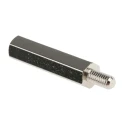 RS PRO Nickel Plated Brass Hexagonal M4 Standoff, 30 mm Body, 8 mm Stud, Male/Female 806-6733