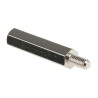 RS PRO Nickel Plated Brass Hexagonal M4 Standoff, 30 mm Body, 8 mm Stud, Male/Female 806-6733