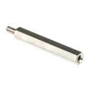 RS PRO M4 Hexagonal Nickel Plated Brass Standoff, 45 mm Body Length, 8 mm Stud, Male/Female Thread 806-6749
