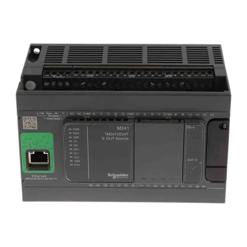 Schneider Electric Modicon TM Series PLC CPU, 14-Input, Discrete Input, 10 Outputs, Transistor Output TM241CE24T