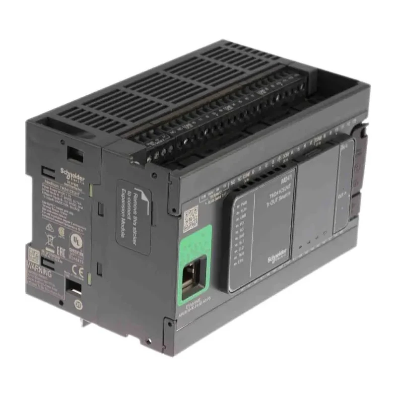 Schneider Electric Modicon TM Series PLC CPU, 14-Input, Discrete Input, 10 Outputs, Transistor Output TM241CE24T