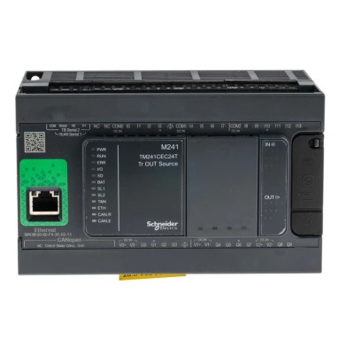Schneider Electric Modicon M241 Series Programmable Logic Controller CPU 14 Inputs, 10 Transistor Outputs TM241CEC24T