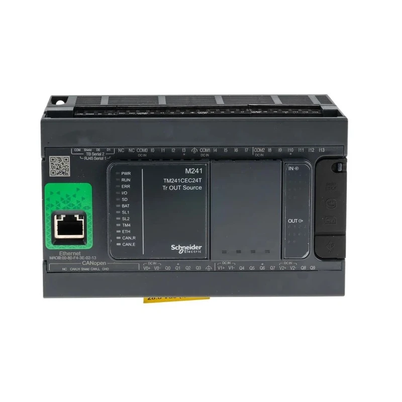 Schneider Electric Modicon M241 Series Programmable Logic Controller CPU 14 Inputs, 10 Transistor Outputs TM241CEC24T