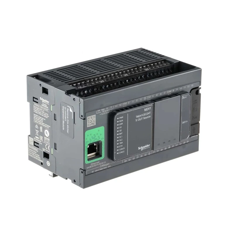 Schneider Electric Modicon M241 Series Programmable Logic Controller CPU 14 Inputs, 10 Transistor Outputs TM241CEC24T