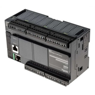 Schneider Electric Modicon TM Series PLC CPU, 24-Input Digital and Analogue Input, 16 Digital Outputs, Panel Mount TM221CE40T