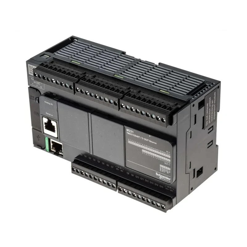Schneider Electric Modicon TM Series PLC CPU, 24-Input Digital and Analogue Input, 16 Digital Outputs, Panel Mount TM221CE40T