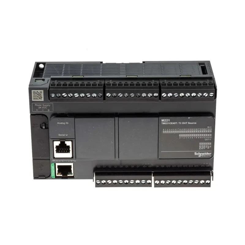Schneider Electric Modicon TM Series PLC CPU, 24-Input Digital and Analogue Input, 16 Digital Outputs, Panel Mount TM221CE40T