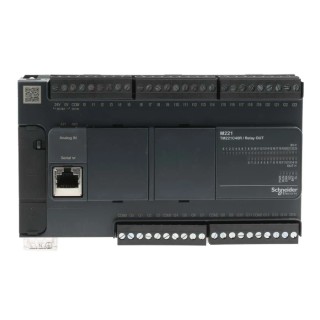 Schneider Electric Modicon M221 Series PLC CPU, 24-Input, Analogue Input, 16 Outputs, Digital Output TM221C40R