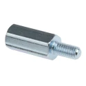 RS PRO M4 Hexagonal Zinc Plated Steel Standoff, 15 mm Body Length, 8 mm Stud Length, Male/Female Threaded 806-6562