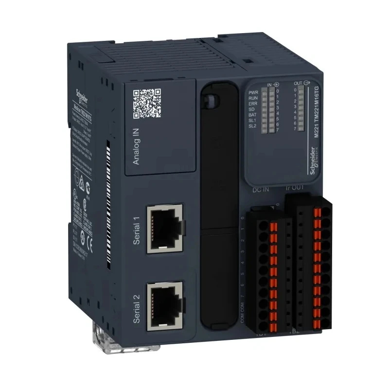 Schneider Electric Modicon TM Series PLC CPU, 1 Input, Analogue Input, 5 Outputs Digital, USB Communication TM221M16TG