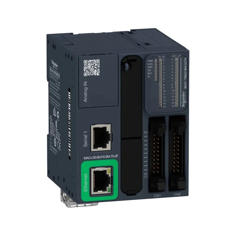 Schneider Electric Modicon M221 Series PLC CPU, 18-Input, Analogue Input, 18 Outputs, Digital Output TM221ME32TK