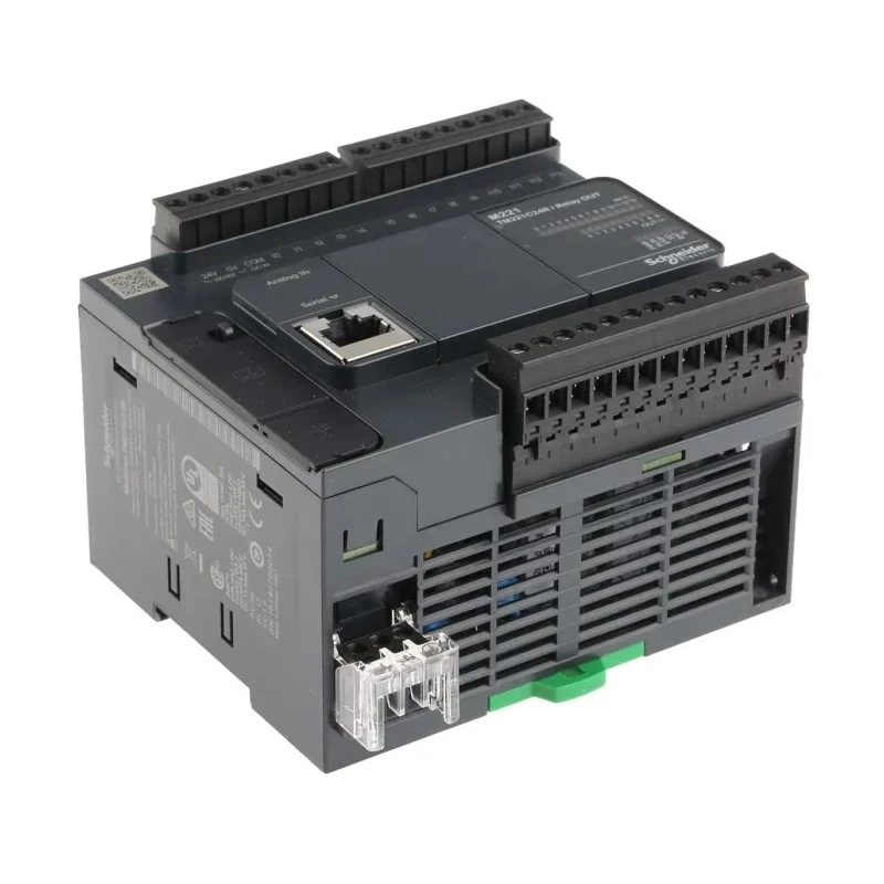 Schneider Electric Modicon M221 Series PLC CPU 16-Input Analogue, 10 Digital Outputs, USB, Panel Mount TM221C24R