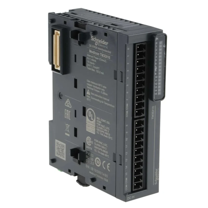 Schneider Electric PLC I/O Module 16 Digital Inputs 24V DC Modicon TM3DI16