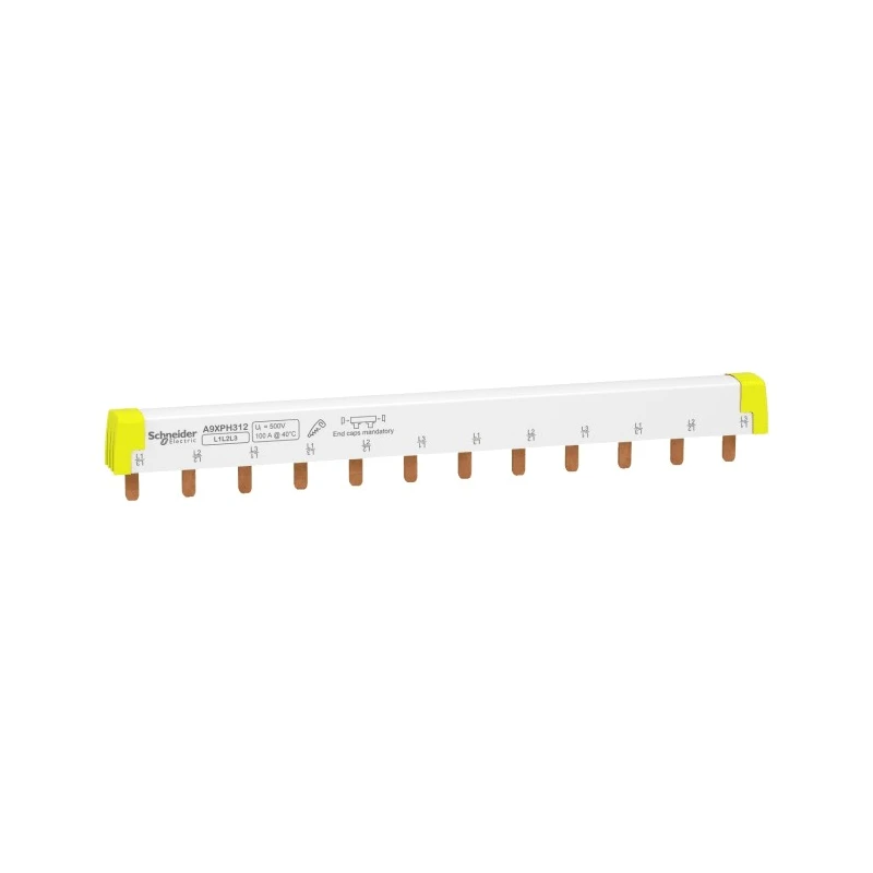 Schneider Electric Acti9 Accessoires Busbar, 415 V AC, 100A Current Rating, 18 mm Pitch 