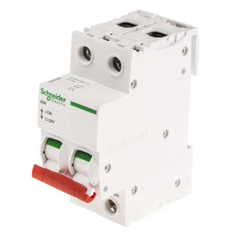 Schneider Electric Circuit Trip Panel DIN Rail 2P Switch Disconnector 125A for Acti 9 Isobar A SEA91252