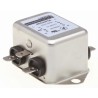 Roxburgh EMC Chassis Mount RFI Filter 6A 250V AC 400Hz Fast-On Termination Single Phase RES20