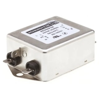 Roxburgh EMC Single Phase Chassis Mount RFI Filter 6 A 250V AC 60Hz Fast-On Termination RES90